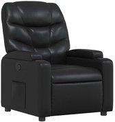 vidaXL - Relaxfauteuil - Zwart - Kunstleer
