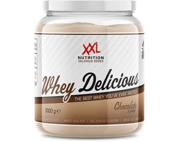 XXL Nutrition - Whey Delicious - 80% Eiwit - Chocolade - Wei Eiwitpoeder met BCAA & Glutamine, Proteine Poeder, Eiwit shake, Whey Protein - Diverse Smaken - 1000 gram (33 shakes)