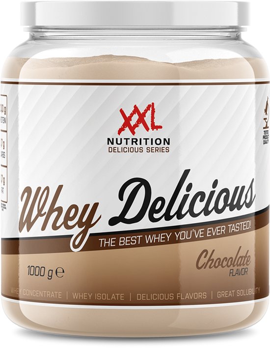 XXL Nutrition - Whey Delicious - Chocolade - Eiwitpoeder - 1000 g
