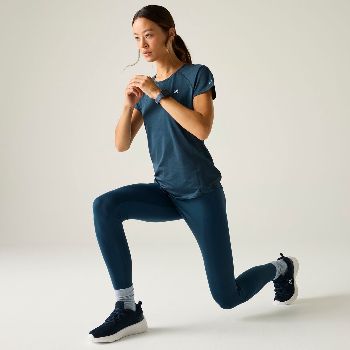Legging Hiking Dames Stretchy Blauw