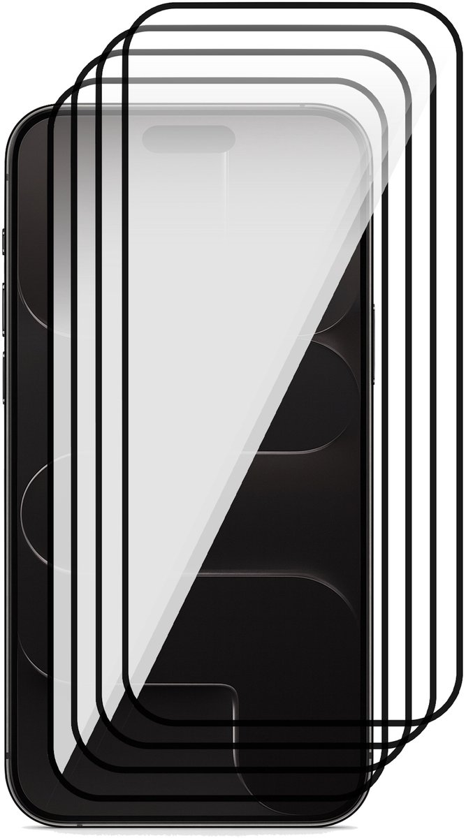 Screenprotector geschikt voor iPhone 17 Air - 4x Volledig Dekkend Glas Screen Protector