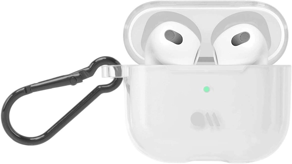 Case-Mate, Airpods hoesje Voor Airpods 3 Stoer in Silicone, Transparant