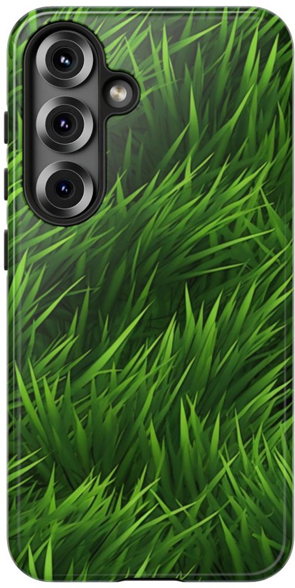 Weelderig Groen Grasstructuur – Telefoonhoesje Geschikt voor Samsung Galaxy S25