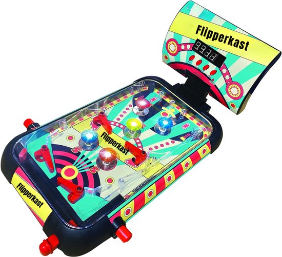 SCH® flipperkast - Flipperkast volwassenen - Flipperkast kinderen - Zwart - ‎52cm x 26cm x 5cm