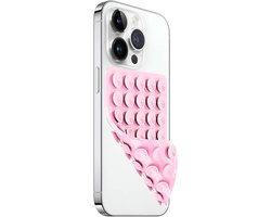 Silicone Suction Cup Telefoonhouders Licht Roze - siliconen telefoonhoes met zuignap - handsfree telefoon grip - silicone telefoonhouder voor iPhone en Android