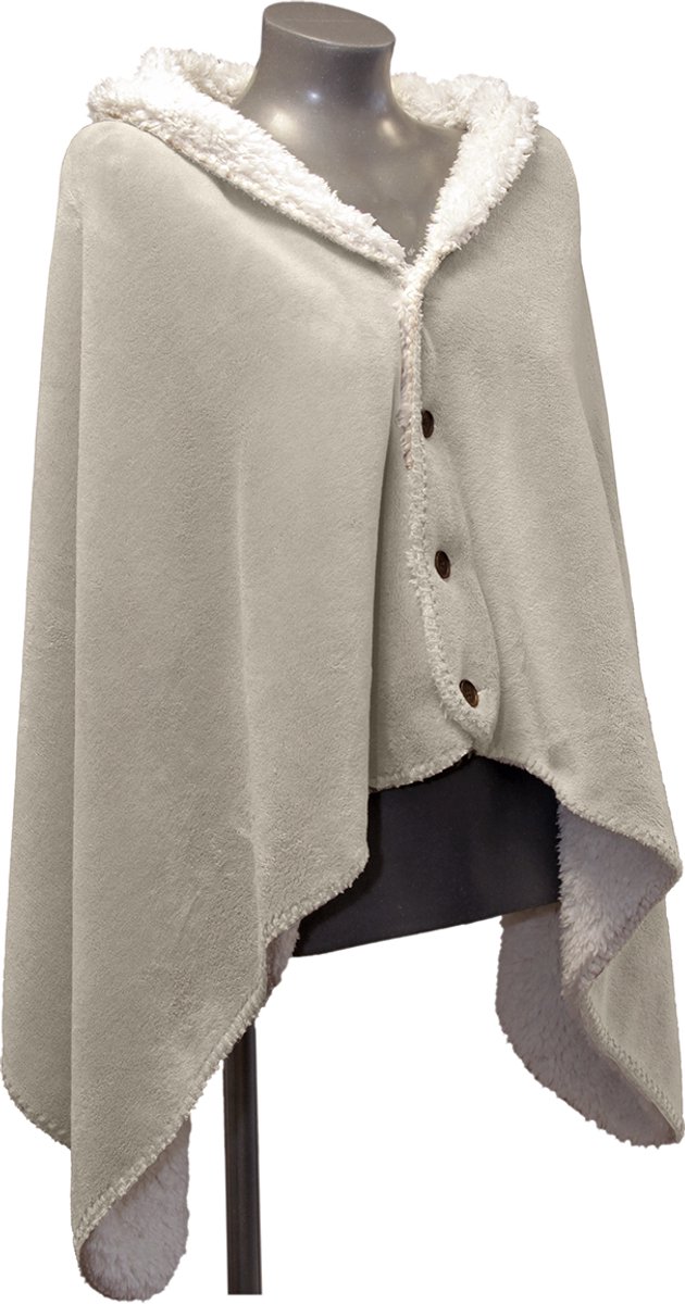 Unique Living - Omslagplaid Coby 75x150cm - Chateau Grey