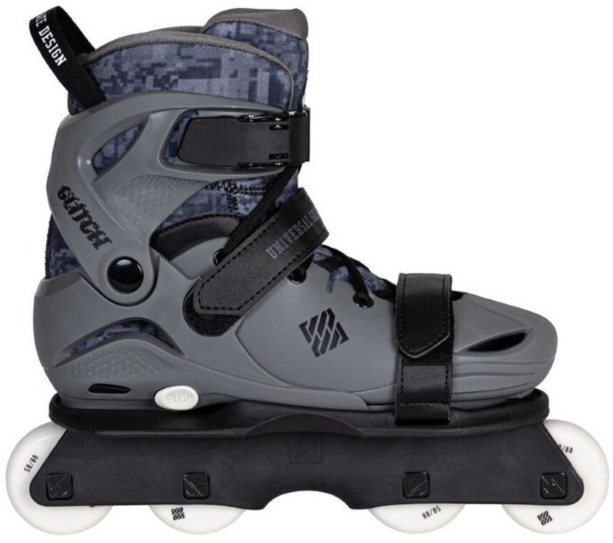 Usd Skates Glitch Adjustable Inline Skates Grijs EU 35-38 Man,Vrouw