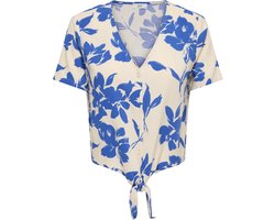 JDY - JDYSEZEN LIFE S/S KNOT SHIRT WVN DIA - Dames - Blouses
