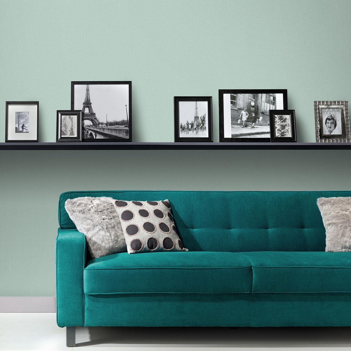 Effen behang groen 10215-35 | Koop behang bij BRICOFLOR
