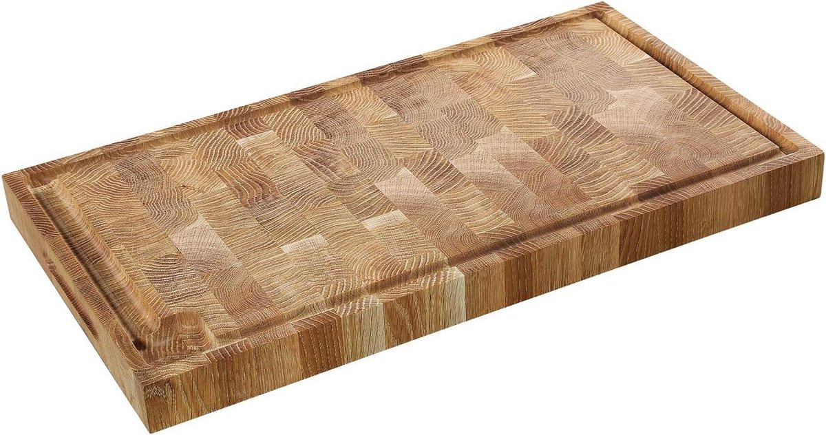 Eiken Hoofhout Hakblok 54x30x4 - Ideaal voor Vlees, Fruit en Groenten