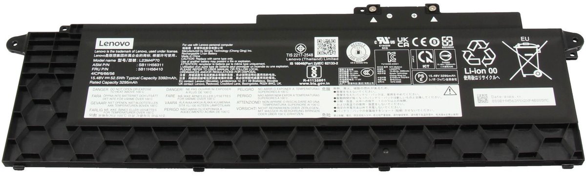 Lenovo 5B11H56410 Batterij - 52,5Wh
