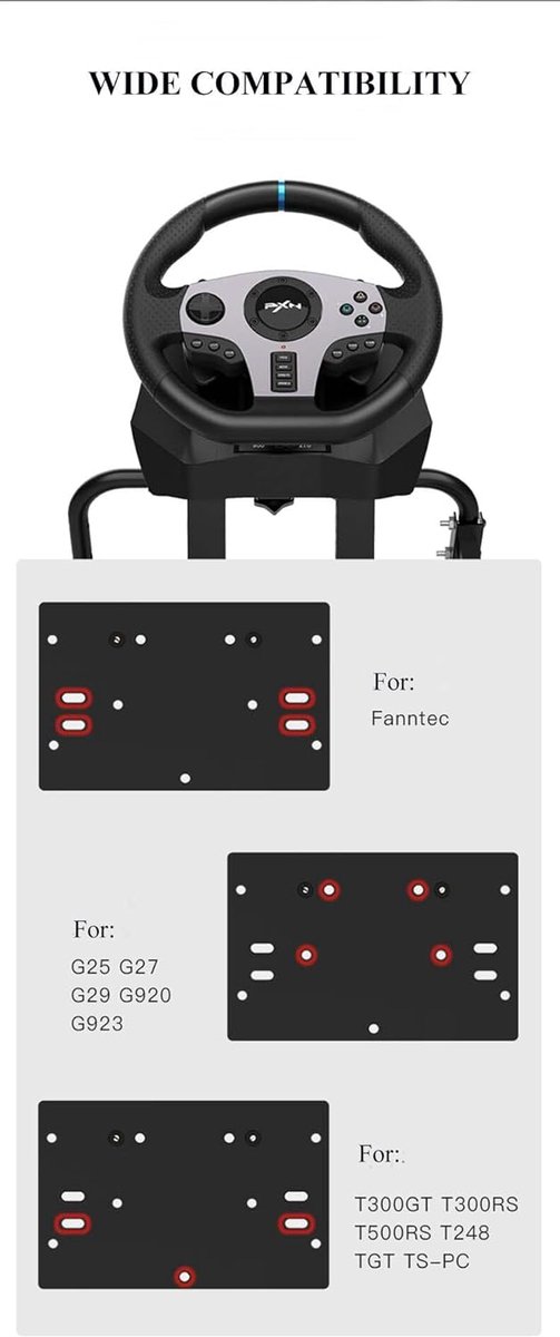 Verstelbare Gaming Wheel Stand voor Race Gaming van Merkloos — afbeelding 3