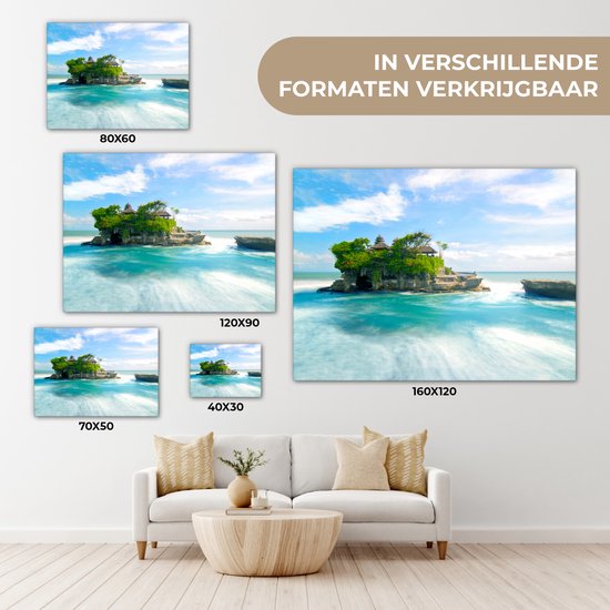 Tableau sur toile Mer - Île - Indonésie - 120x90 cm - Décoration murale