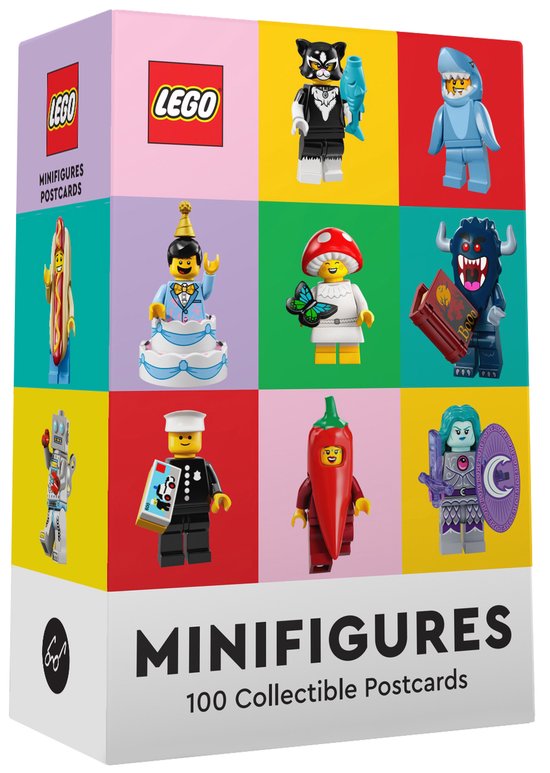 LEGO- LEGO Minifigures: 100 Collectible Postcards