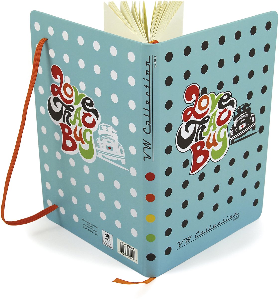BRISA VW-Collection - Volkswagen notitieboek, dagboek, hardcover, VW-fan cadeau (DIN A5)