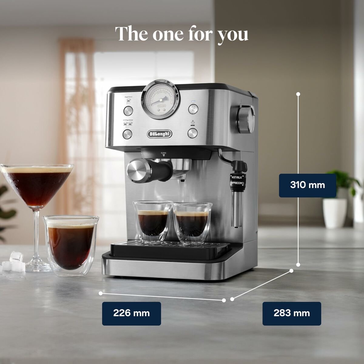DeLonghi Linea Classic EM450.M - halfautomatische espresso thumbnail 7