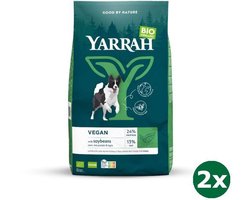 2x10 kg Yarrah dog biologische brokken vega baobab / kokosolie hondenvoer NL-BIO-01