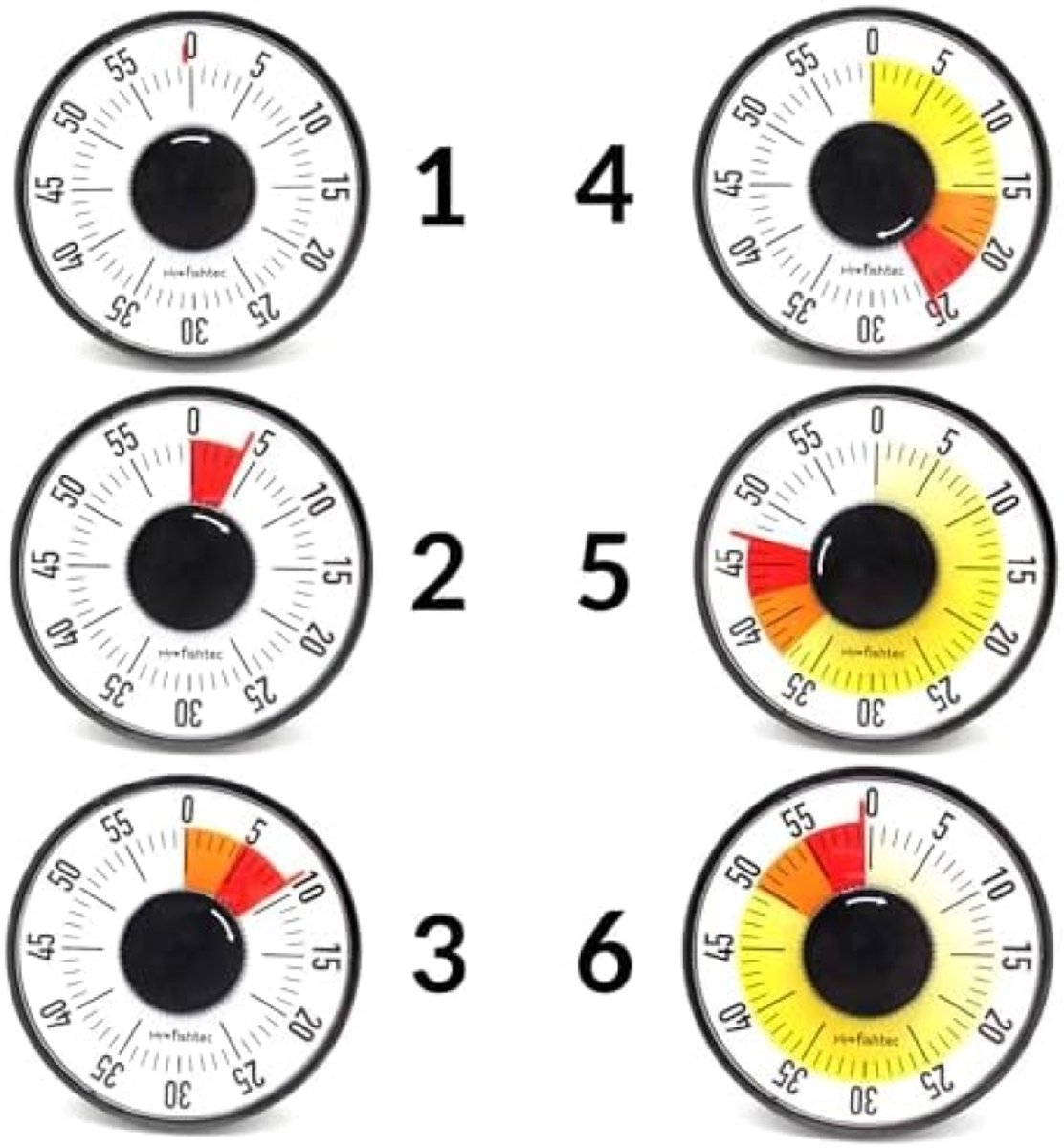 PromoHome Grote Mechanische Keukentimer - Magnetisch en Opwindbaar - Zwart