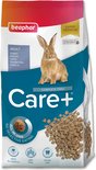 Zak Beaphar Care+ konijnenvoer met een konijn en brokjes.