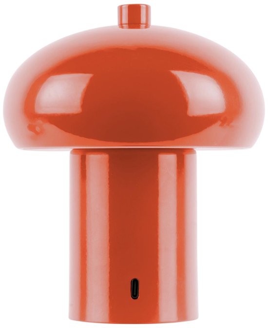 Leitmotiv Tafellamp Retro Seta Led - Oranje - 12.5x12.5x15cm - Modern