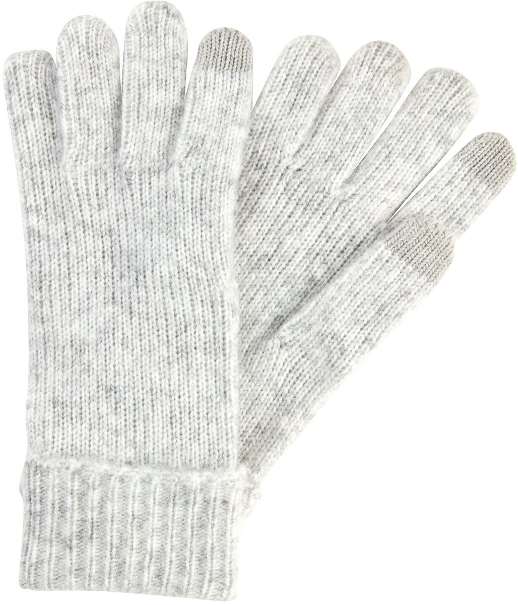 camel active Gebreide handschoenen van zachte mix - Maat womenswear-M - Grijs
