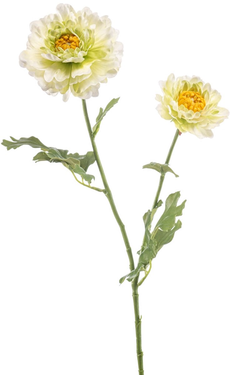 Emerald Kunstbloem Ranonkel Japane 65cm groen - Kunstplant voor binnen