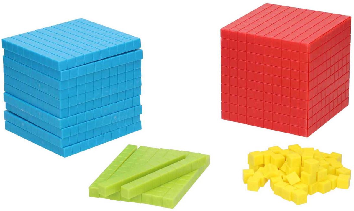 Gekleurde Blokjes met Opbergdoos - 121dlg