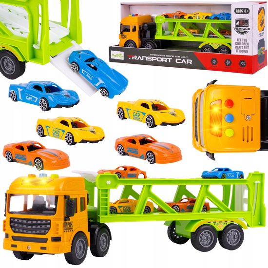 JOYIN Miniatuurvrachtwagen – Gedetailleerde Replica Met Beweegbare Wielen, Stevig Kunststof, Stimuleert Fantasie, Voor Kleine Ontdekkers