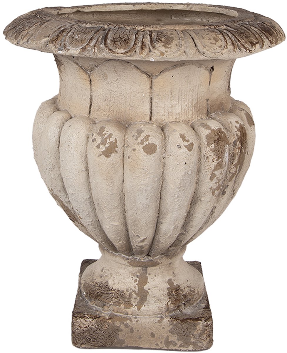 Clayre & Eef Bloempot Ø 30x35 cm Beige Keramiek