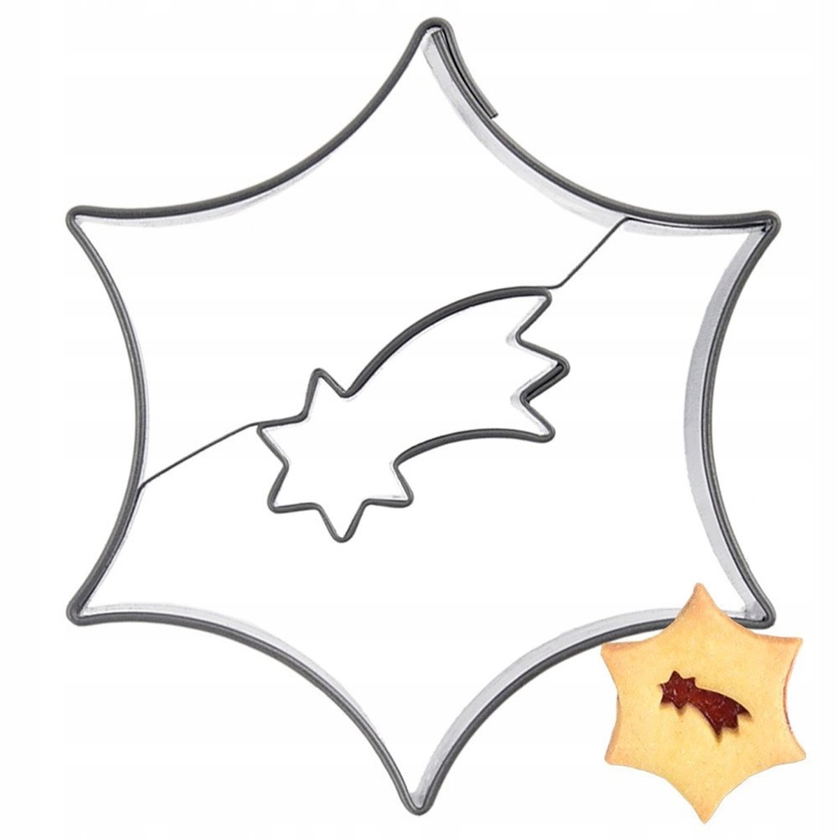 Koekjesvorm Ster van Bethlehem - Roestvrij Staal - 5.5 cm