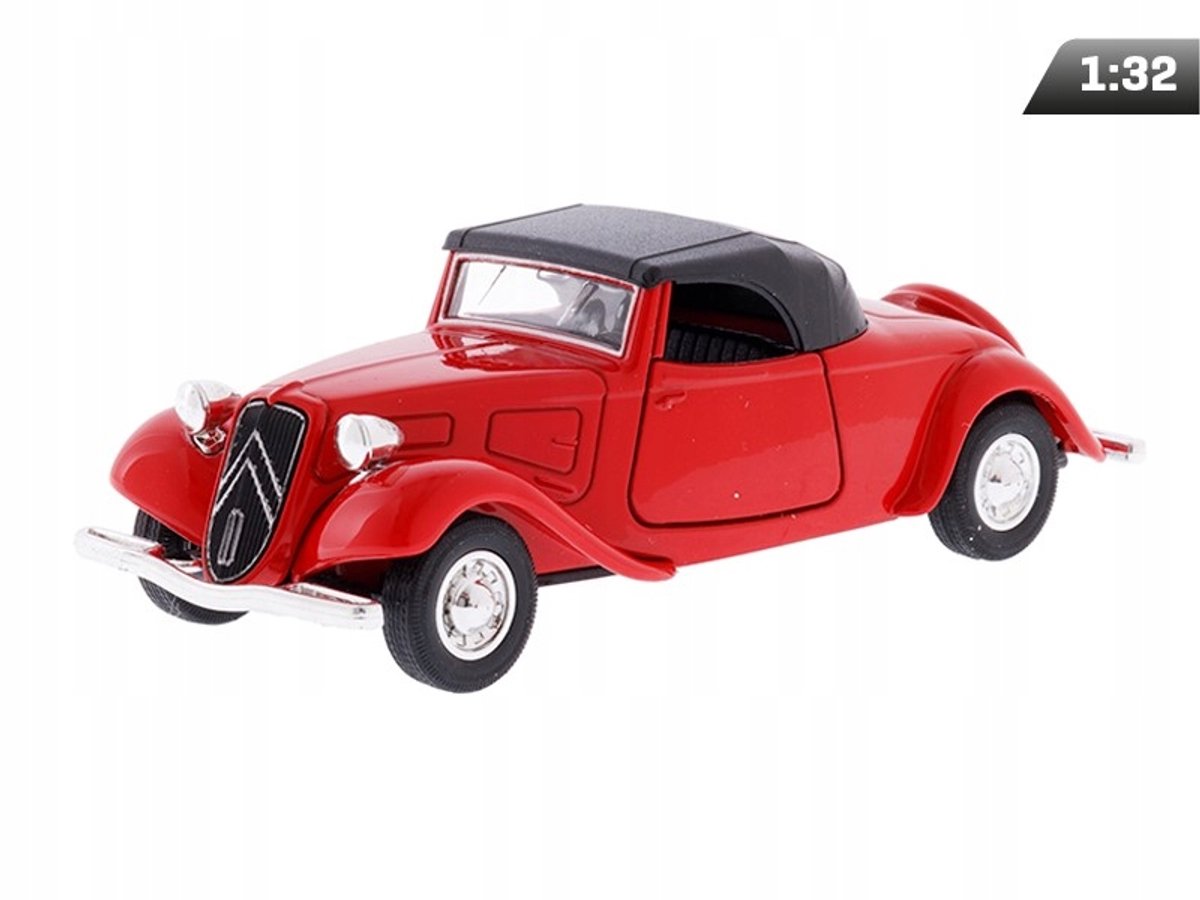 Modelauto 1:34 Citroën 11B Traction Avant Cabrio 1939 Rood