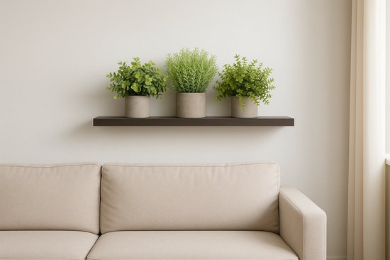 YVONNEYI 3 stuks kunstplanten 25,5/11,3 cm