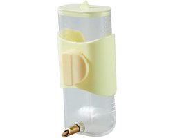 Automatische vogelvoederbak voor kooi - Huisdier Vogels Waterfeeder, 300ml Automatische Kooi Waterdistributeur, Papagaai Waterfeeder voor Kanarijen, Vinken en Liefdadigheidsvogels (geel)