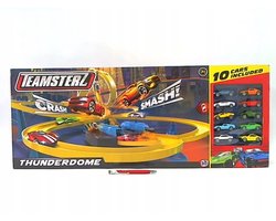Teamsterz Dubbele Loop Baan met 10 Raceauto's - Eindeloos Raceplezier!