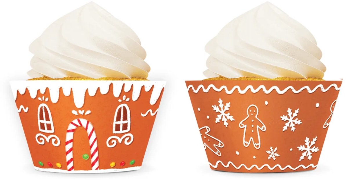 Papieren Muffinvormpjes Kerstkoekjes - 12 Stuks