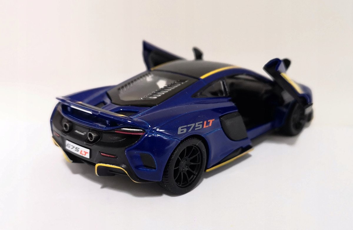 Kinsmart McLaren 675LT Metaal 1:36 Modelauto - Blauw