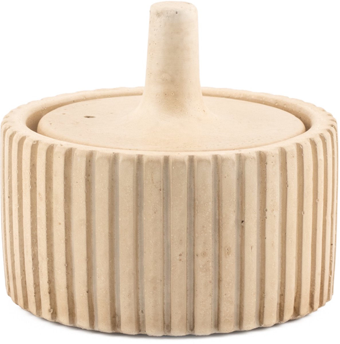 HomeBound by KY | Aardewerk jar Zilt beige S | opberg bakje | jar | bakje