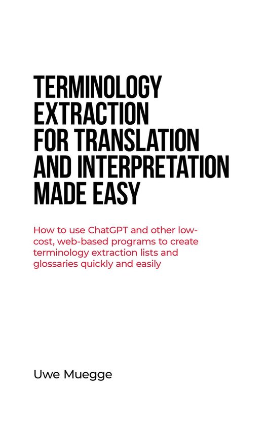 Terminology Extraction for Translation and Interpretation Ma ... - cover