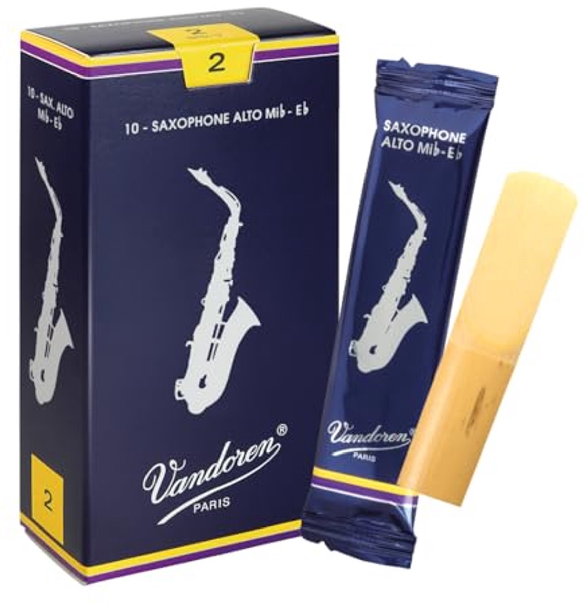 Alt Sax Riet 2 Sterkte - Hoogwaardige Rieten voor Saxofoon