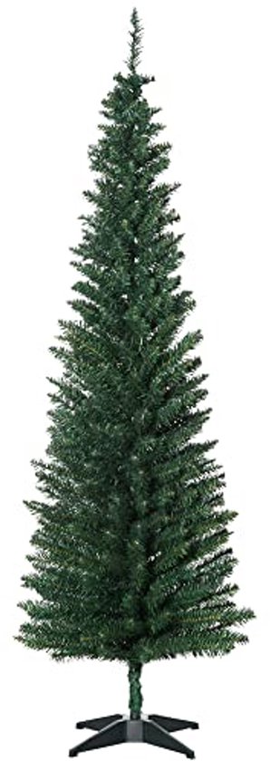 Yaheetech Künstlicher Weihnachtsbaum 183/228 Cm  H , 183 Cm Tannenbaum Mit Kiefernzapfen Und 1346 Spitzen S03cg0a4