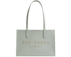 Ted Baker handtas Crinell Elongated Crinkle Icon Bag Grey Lichtgroen