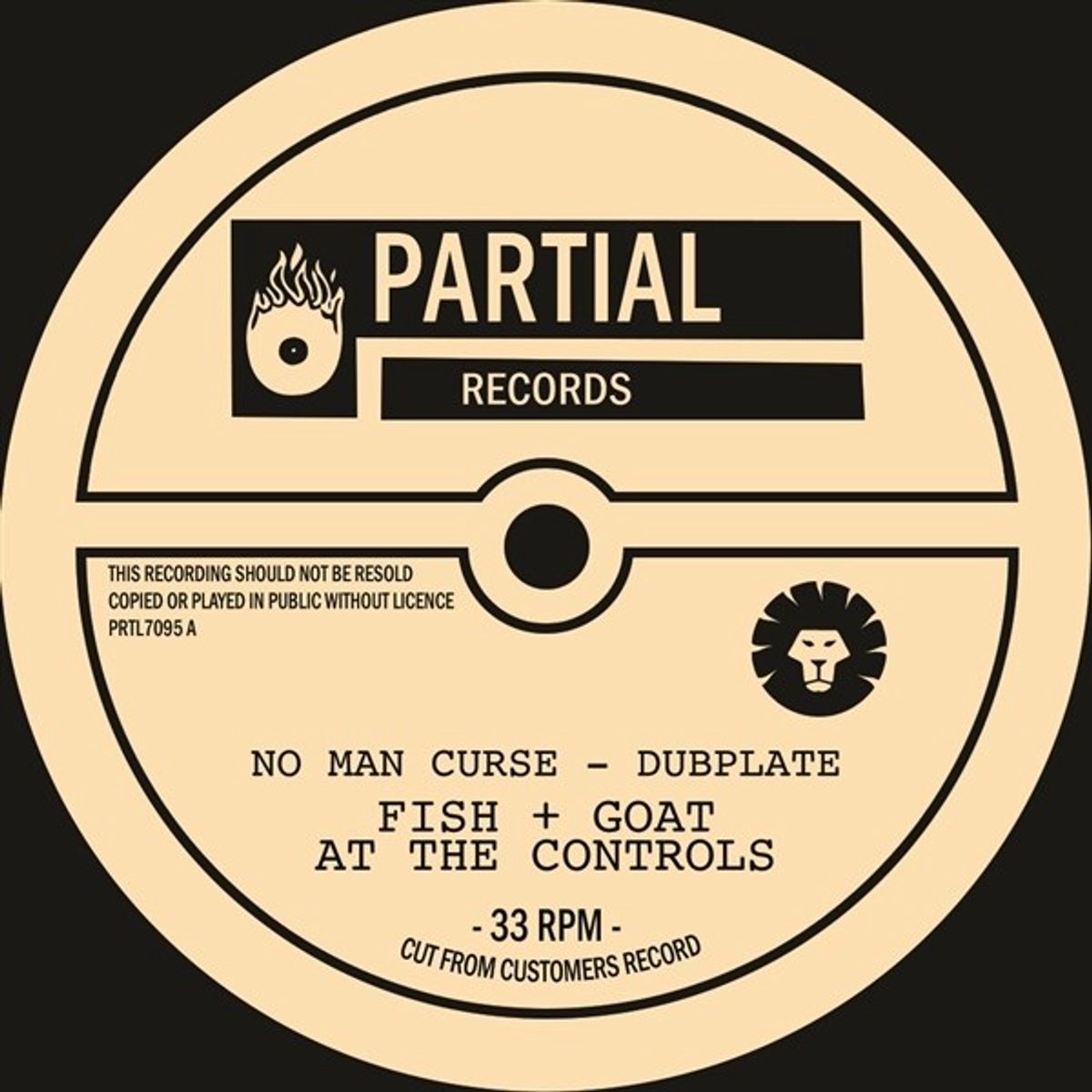 Fish & Goat At The Controls - No Man Curse / Dubplate (7" Single)
