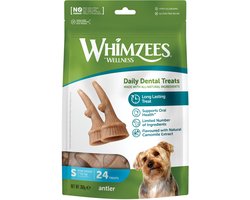 Whimzees Voordeelverpakking Occupy Antler S 24 stuks