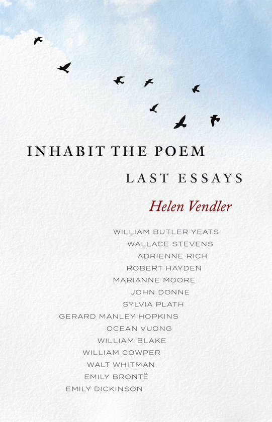 Inhabit the Poem: Last Essays - cover