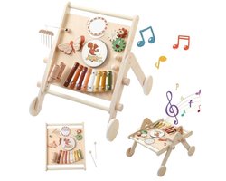 Houten Loopwagen voor Baby's - Ideal voor Leren Lopen