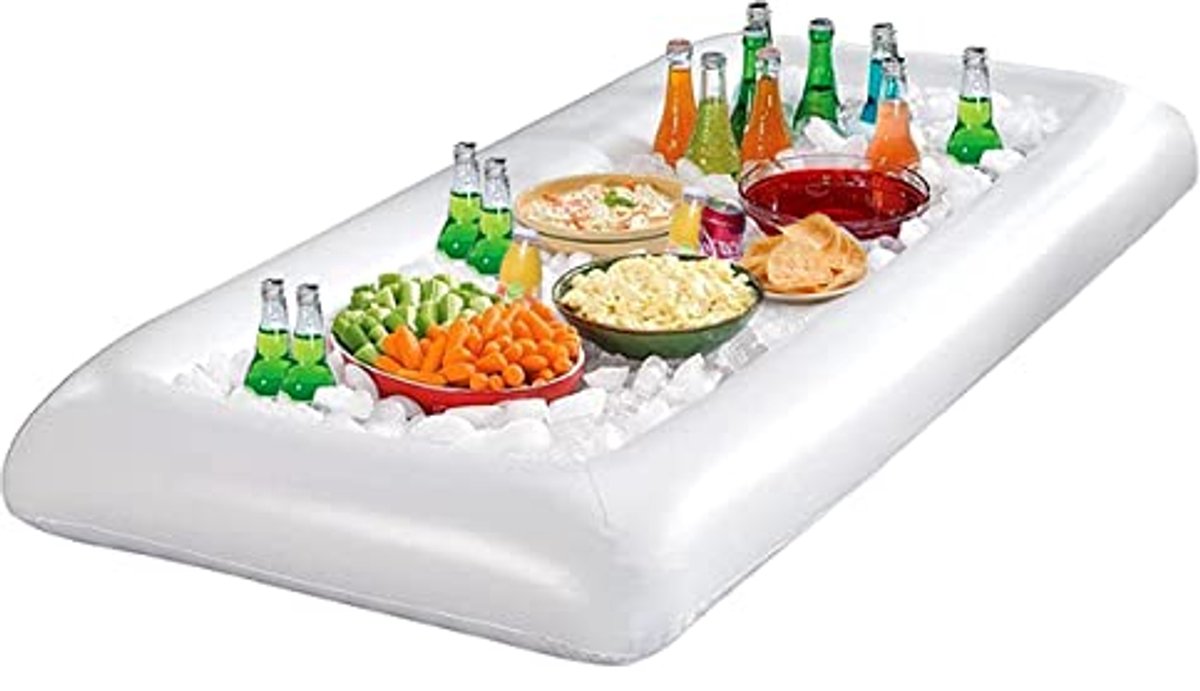 Inflatable Rectangular Beer Tray for Summer Pool Parties