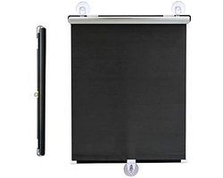 Verduisteringsrolgordijnen zonder boren, automatische intrekbare rolgordijnen voor ramen en deuren, tijdelijke privacygordijnen, UV-bescherming - 30x125 cm
