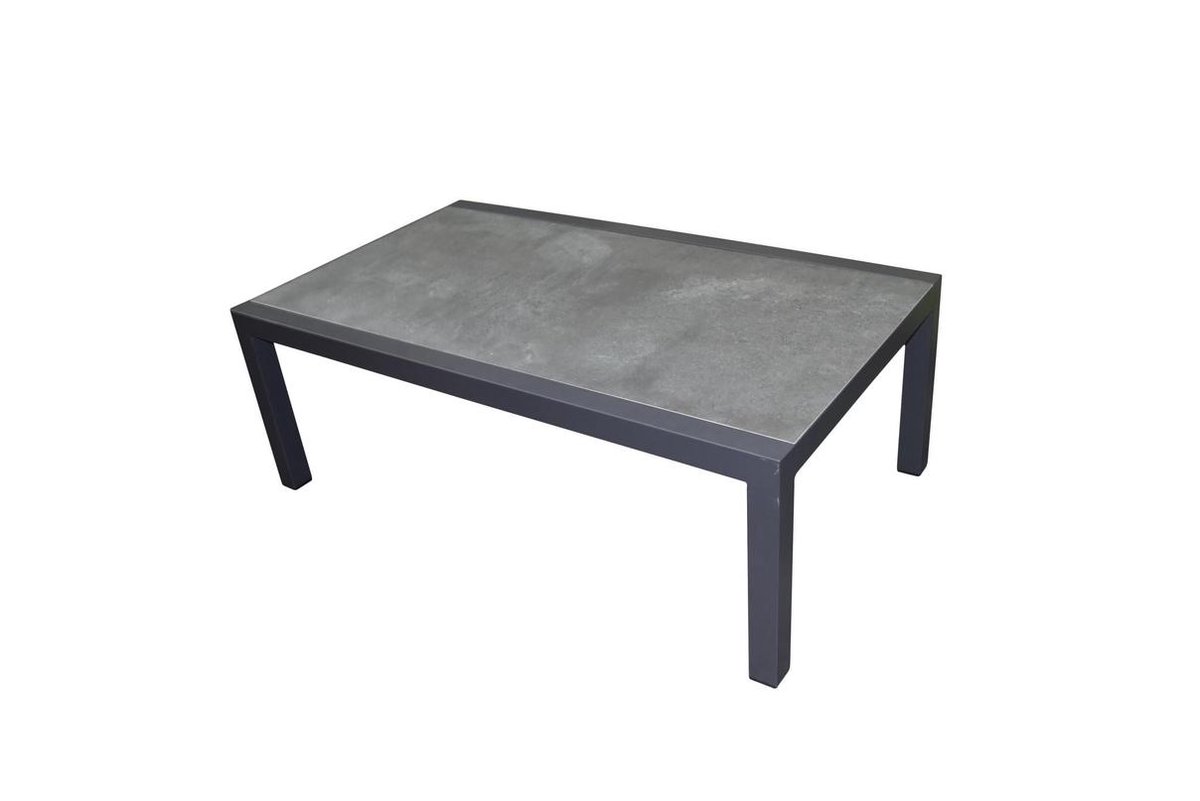Malaga / Monaco lounge tuintafel 120x70xH43 cm aluminium antraciet