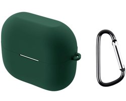 Telestore - hoesje geschikt voor Samsung Galaxy Buds3 FE / Buds 3 / 3 Pro soft case cover - groen - TPU hoesje Beschermhoes - Samsung Galaxy Buds3 FE / Buds 3 / 3 Pro Cover - Buds3 hoesje - gel hoesje met sleutelhanger