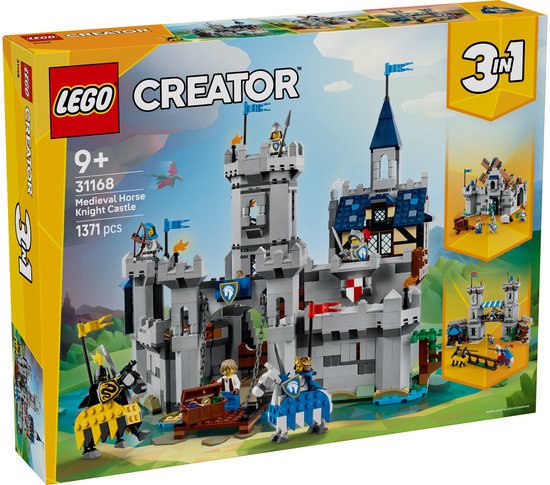 LEGO® Creator 3in1 Middeleeuws Kasteel met Ridders te Paard - 31168